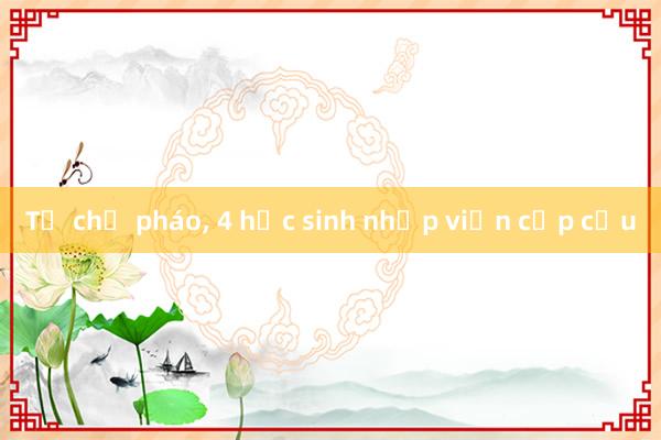 Tự chế pháo， 4 học sinh nhập viện cấp cứu